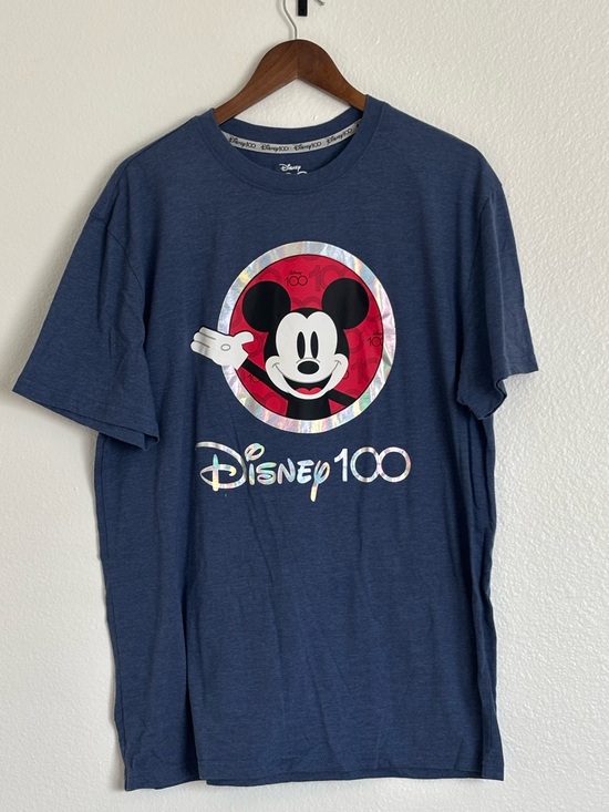 Disney Other - Disney Navy Mickey Mouse 100 Graphic Tee